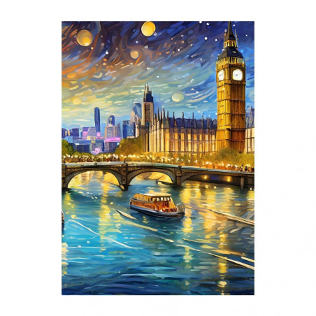 Wandbild 'Nacht in London'