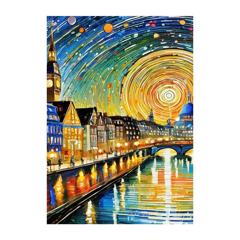 Wandbild 'London – Realistische Darstellung'