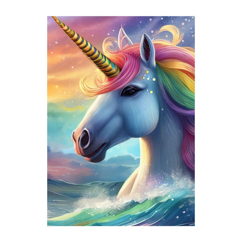 Wandbild 'Das Einhorn – Strahlendes Wesen'