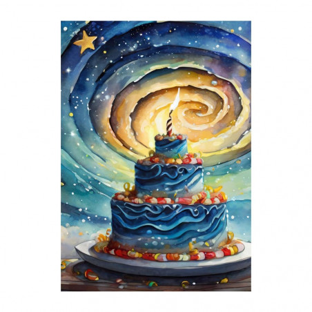 Wandbild 'Sternen Tornado Torte'