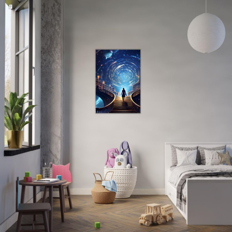 Wandbild 'Die Treppen in den Himmel'