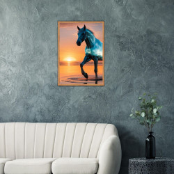 Wandbild 'Transparentes Pferd zeigt sein Ich'