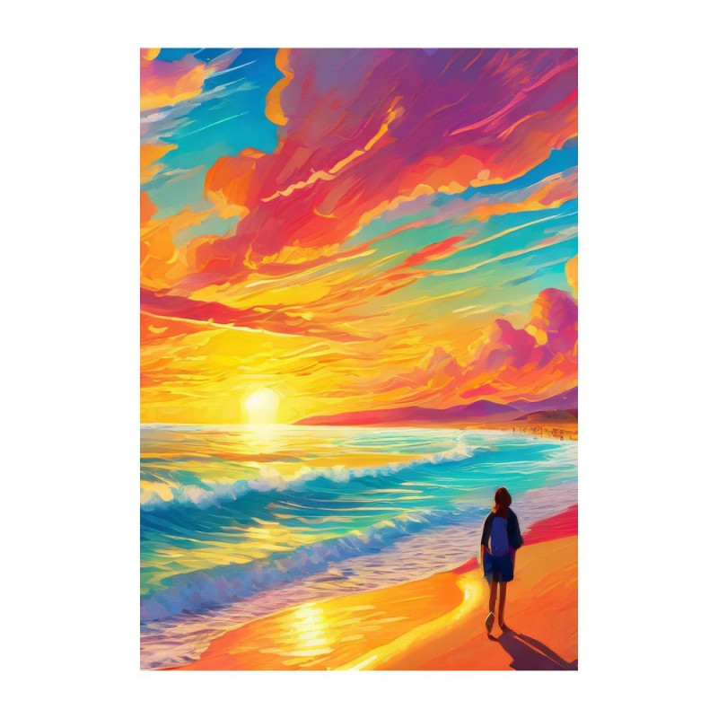 Wandbild 'Sonnenuntergang'