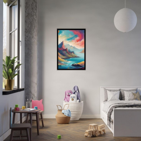 Wandbild 'Landschaft in einer fantasie Welt'