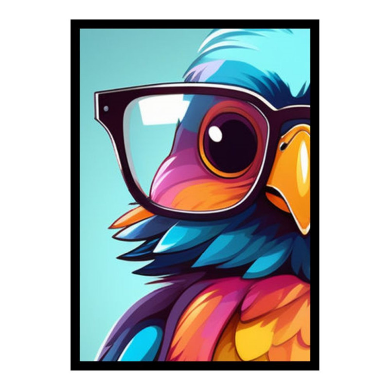 Wandbild 'Vogel aus einer Pop Art Illustration'