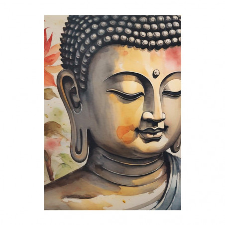 Wandbild 'Feines Aquarell von Buddha'