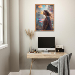 Wandbild 'Surreale Welt von Morgen'