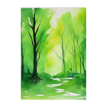 Wandbild 'Der Wald   gemaltes Aquarell'