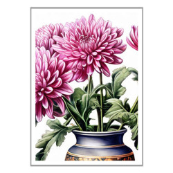 Wandbild 'Blumenvase in Szene gesetzt'