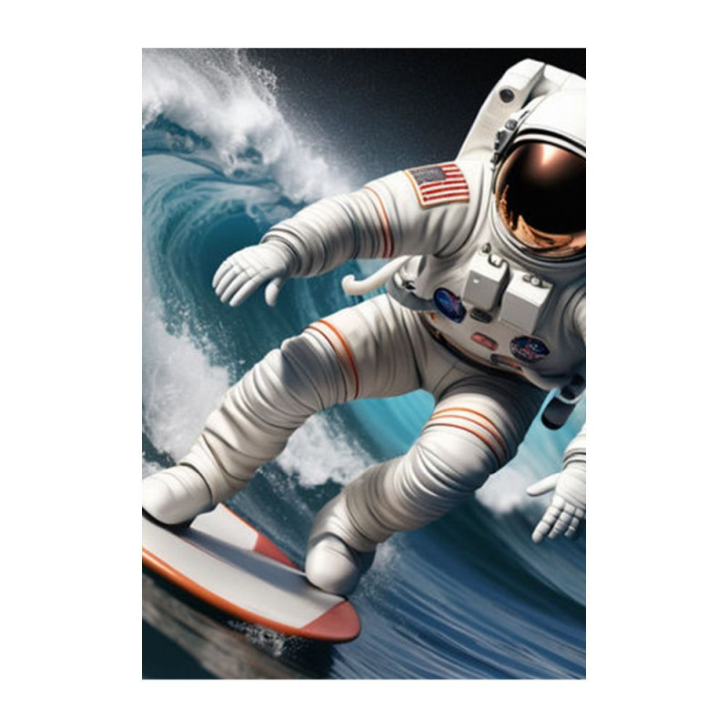 Wandbild 'Surfende Profis'