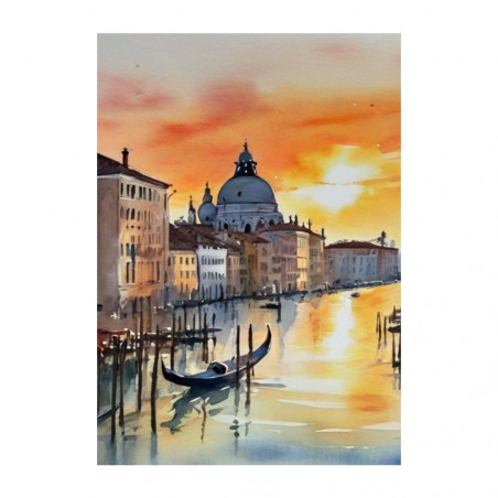 Wandbild 'Zuhause in Venedig   gemaltes Bild'