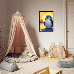 Wandbild 'Pinguin Chip unterwegs in die weite Welt'