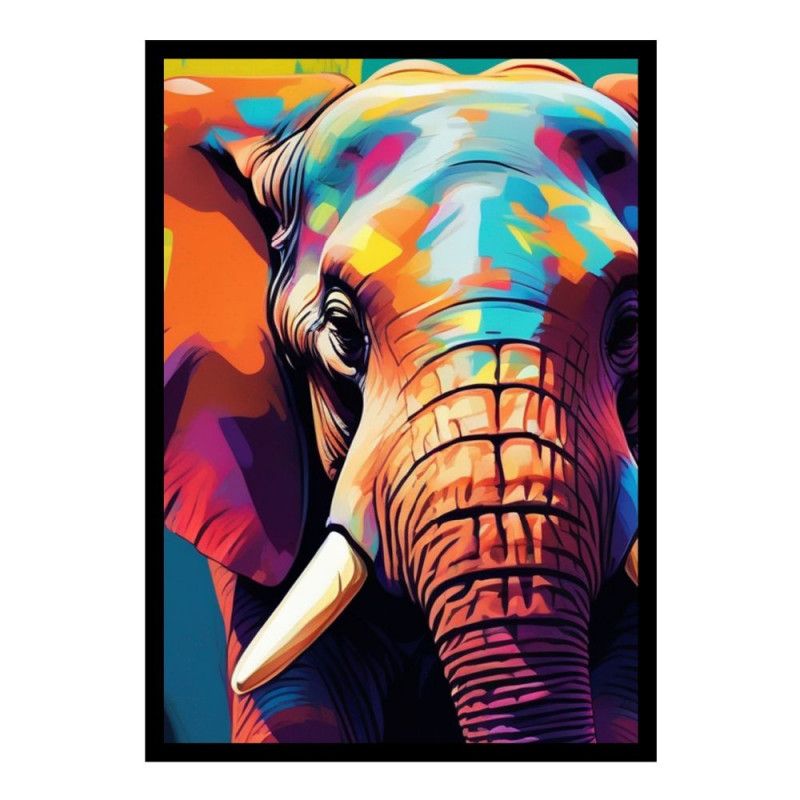 Wandbild 'Moderne Pop Art Elefant Kunst'