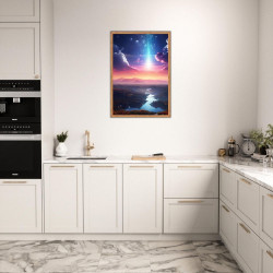 Wandbild 'Surreale Welt von Morgen'