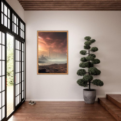 Wandbild 'Alien Apokalypse in einer düsteren Zukunft'