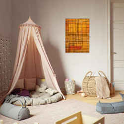 Wandbild 'Abstrakte Kunst mit vielen bunten Farben'