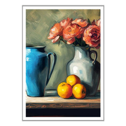 Wandbild 'Schöne Blumen in einer Vase'