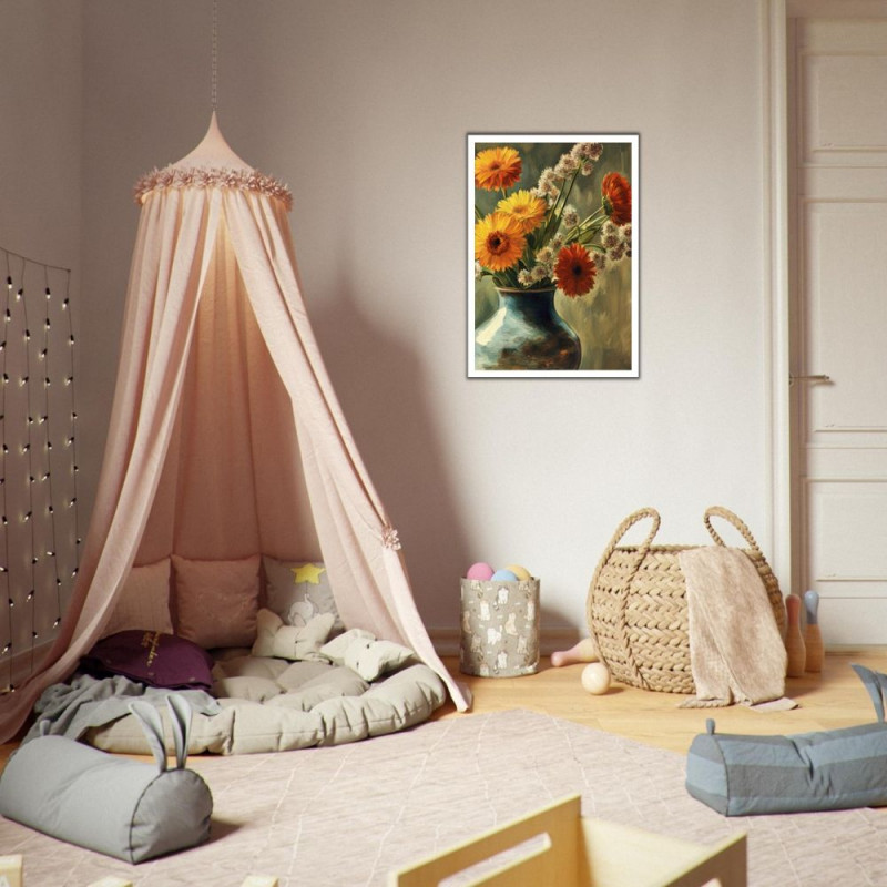 Wandbild 'Schöne Blumen in einer Vase'