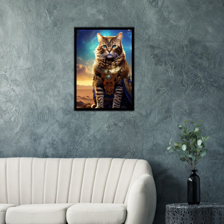 Wandbild 'Surrealer Katze'