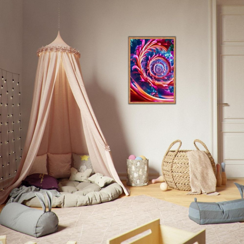 Wandbild 'Die Blumenzirkulation   Vermischung'