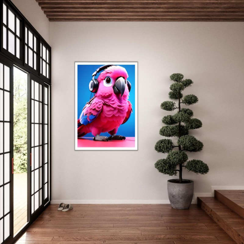 Wandbild 'Papagei   Unsere süssen Tiere'