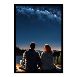 Wandbild 'Gemütlich unter dem Sternenhimmel'