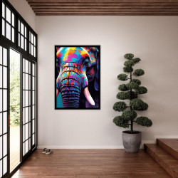 Wandbild 'Moderne Pop Art Elefant Kunst'