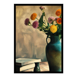 Wandbild 'Schöne Blumen in einer Vase'