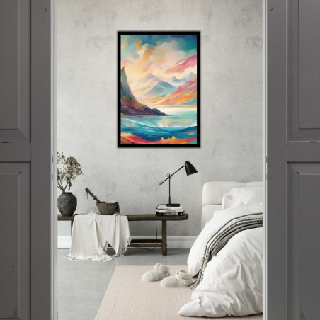 Wandbild 'Landschaft in einer fantasie Welt'