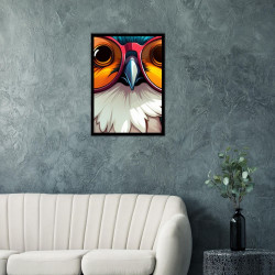 Wandbild 'Vogel aus einer Pop Art Illustration'