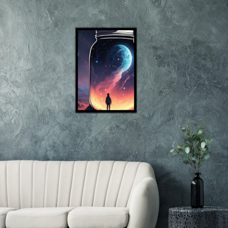 Wandbild 'Das Weltall Einmachglas des Universums'