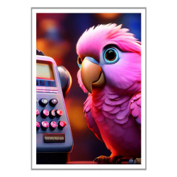 Wandbild 'Unsere süssen Tiere   Papagei'