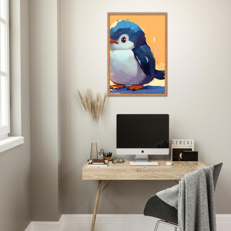 Wandbild 'Pinguin Chip unterwegs in die weite Welt'