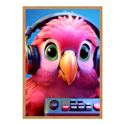 Wandbild 'Unsere süssen Tiere   Vogel Piep'