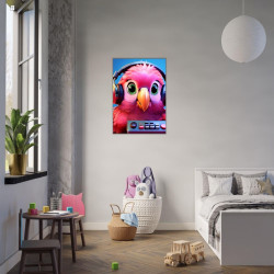 Wandbild 'Unsere süssen Tiere   Vogel Piep'