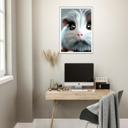 Wandbild 'Flauschige Meerschwein'