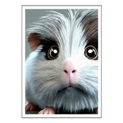Wandbild 'Flauschige Meerschwein'