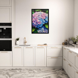 Wandbild 'Hortensie   Acrylmalerei'