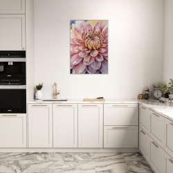 Wandbild 'Die Dahlie   gemaltes Bild'
