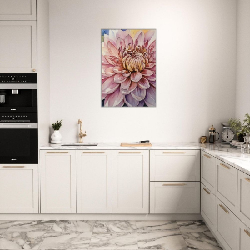 Wandbild 'Die Dahlie   gemaltes Bild'