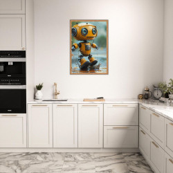 Wandbild 'Glücklicher Roboter'