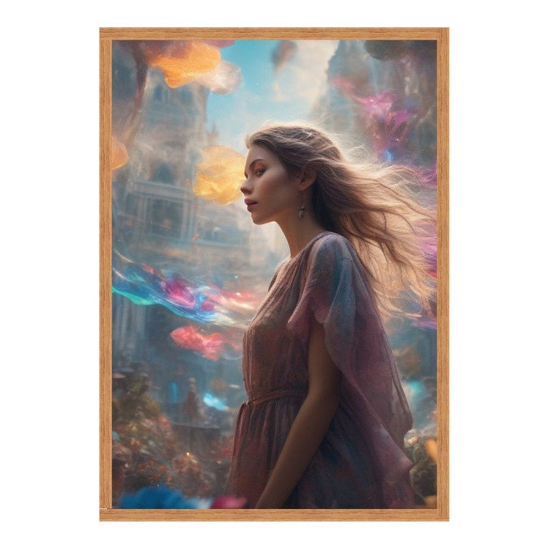 Wandbild 'Surreale Welt von Morgen'