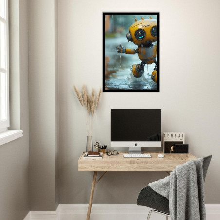 Wandbild 'Glücklicher Roboter'