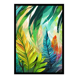 Wandbild 'Der Federnwald'