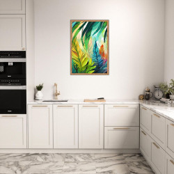 Wandbild 'Der Federnwald'