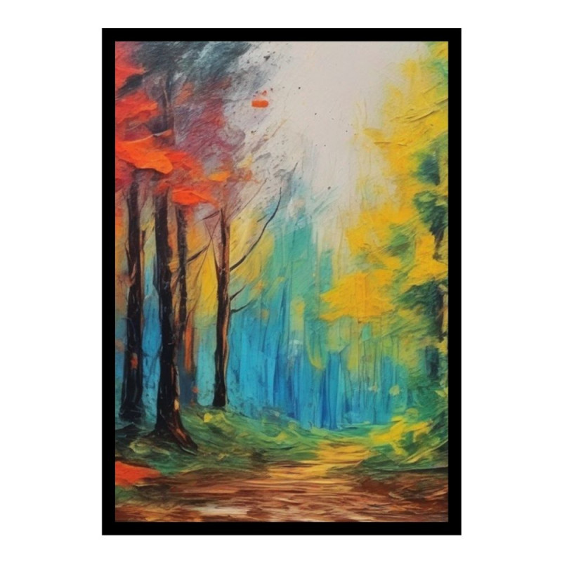 Wandbild 'Farbenfroher Wald'