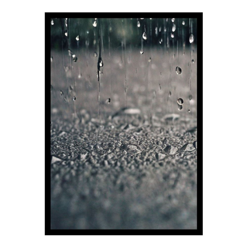 Wandbild 'Regen in Nahaufnahme'