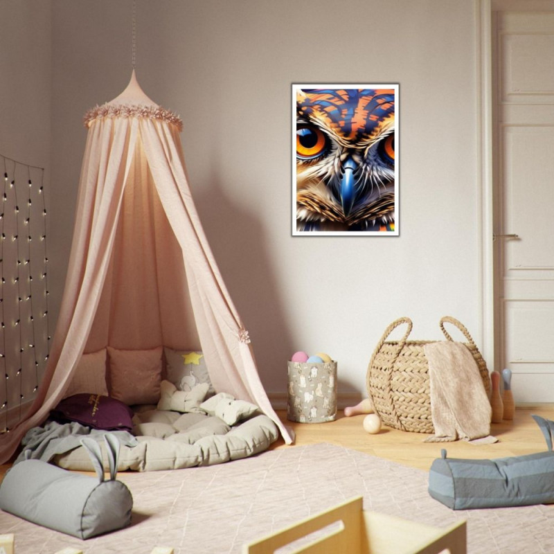 Wandbild 'Moderne Pop Art Eule Kunst'