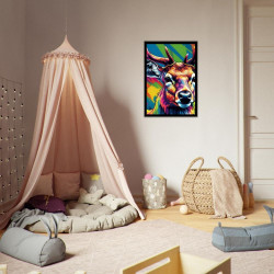 Wandbild 'Moderne Pop Art Hirsch Kunst'