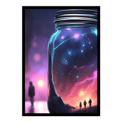 Wandbild 'Das Weltall Einmachglas des Universums'